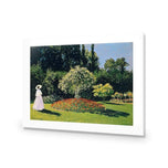 Woman in a Garden By Monet
