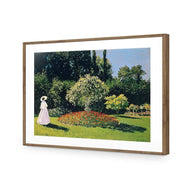 Woman in a Garden By Monet