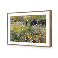 Woman with Parasol in a Garden