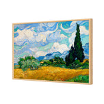 Wheat Field with Cypresses (stock)
