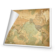 Antique Style World Map