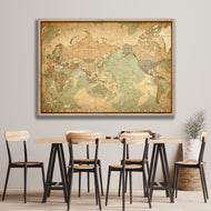 Antique Style World Map
