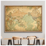 Antique Style World Map