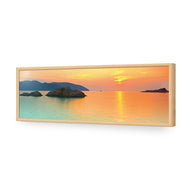 Teal Blue Sunset