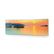 Teal Blue Sunset