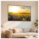 Sunflowers at Sunset