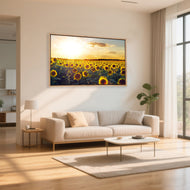 Sunflowers at Sunset