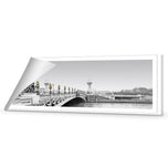 Paris Bridge, B&W with lights