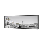 Paris Bridge, B&W with lights