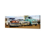 Row of Rusty Cars