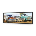 Row of Rusty Cars
