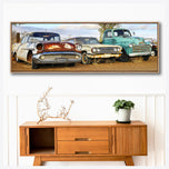 Row of Rusty Cars