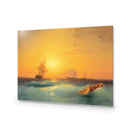 Ivan Aivazovsky - American Shipping off the rock of Gibraltar 1873