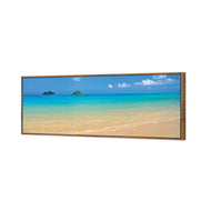 Idyllic Beach Mountains