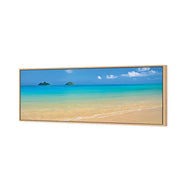 Idyllic Beach Mountains
