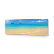 Idyllic Beach Mountains
