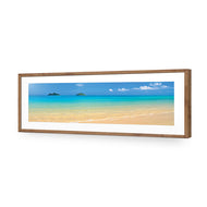 Idyllic Beach Mountains