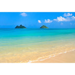 Idyllic Beach Mountains