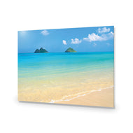 Idyllic Beach Mountains