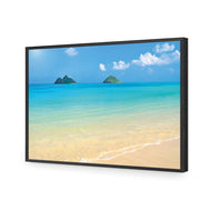 Idyllic Beach Mountains