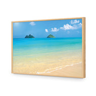 Idyllic Beach Mountains