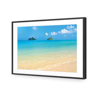 Idyllic Beach Mountains