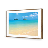 Idyllic Beach Mountains