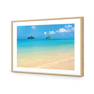 Idyllic Beach Mountains