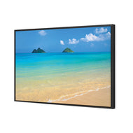 Idyllic Beach Mountains