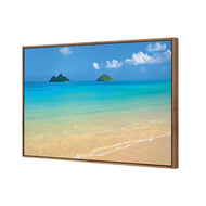 Idyllic Beach Mountains