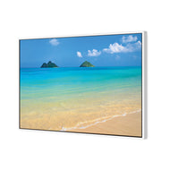 Idyllic Beach Mountains