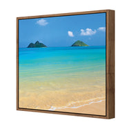 Idyllic Beach Mountains