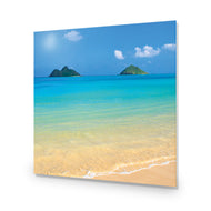 Idyllic Beach Mountains