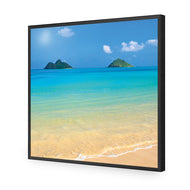Idyllic Beach Mountains