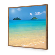 Idyllic Beach Mountains