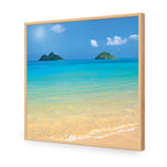 Idyllic Beach Mountains