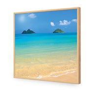 Idyllic Beach Mountains