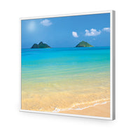 Idyllic Beach Mountains