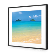 Idyllic Beach Mountains