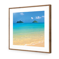 Idyllic Beach Mountains