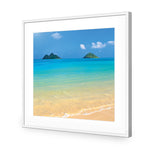 Idyllic Beach Mountains