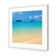 Idyllic Beach Mountains