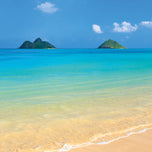 Idyllic Beach Mountains