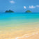 Idyllic Beach Mountains