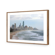 Cloudy Coastline of Surfers