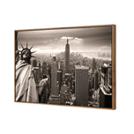 Liberty over Manhattan