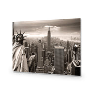 Liberty over Manhattan