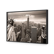 Liberty over Manhattan