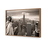 Liberty over Manhattan