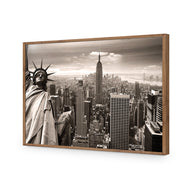 Liberty over Manhattan